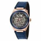 Maserati Triconic 40mm auto gray dial blue st
