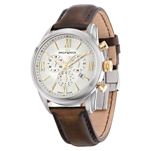 Orologio Philip Watch Seahorse chrono beige - 43 mm R8271996001