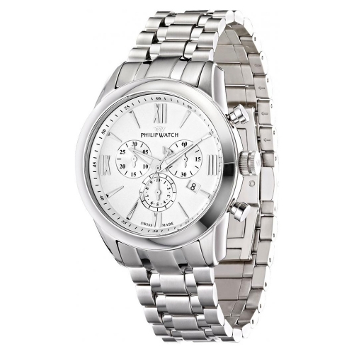 Orologio Philip Watch Seahorse chrono bianco - 43 mm R8273996001