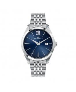 Philip Watch Roma 41mm 3h blue dial br ss