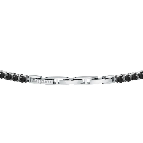 Maserati Maserati br. ss w blk crystals 220mm maschile