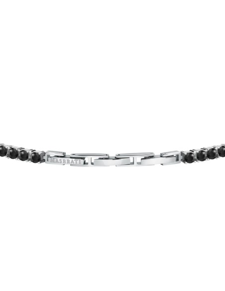 Maserati Maserati br. ss w blk crystals 220mm maschile