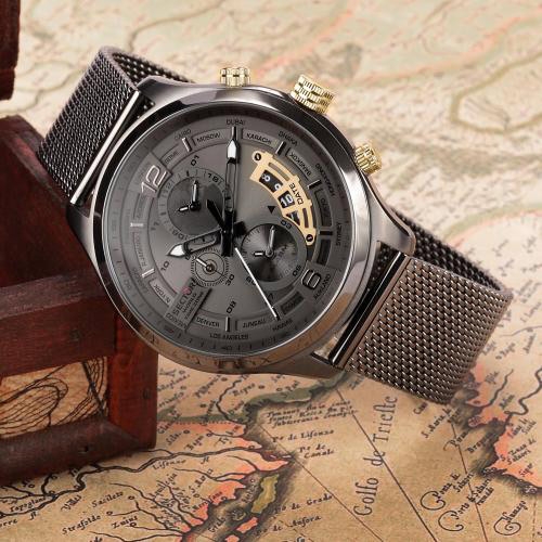Sector Traveller chr 48mm gun dial br gun