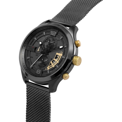 Sector Traveller chr 48mm gun dial br gun