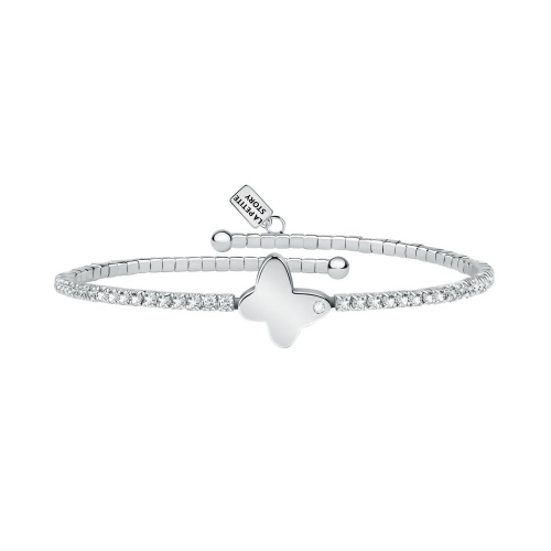 La Petite Story Br. lux bangles ss+central butterfly