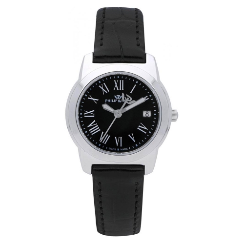 Orologio Philip Watch Timeless donna pelle nero 28 mm donna