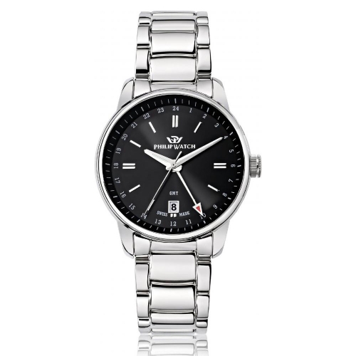 Orologio Philip Watch Kent uomo acciaio GMT 40 mm uomo