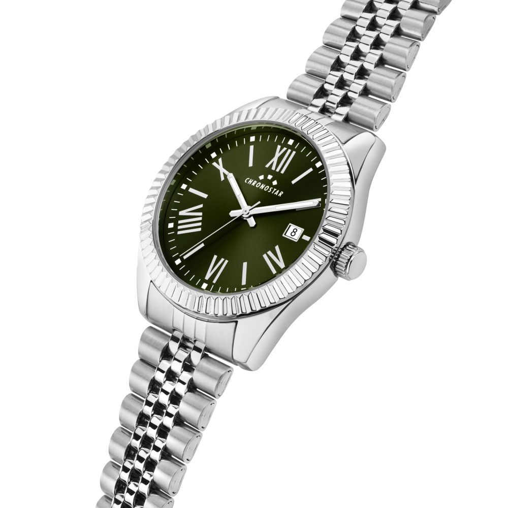 Chronostar Daily – Orologio Uomo Silver con Quadrante Verde (R3753312007) - 2
