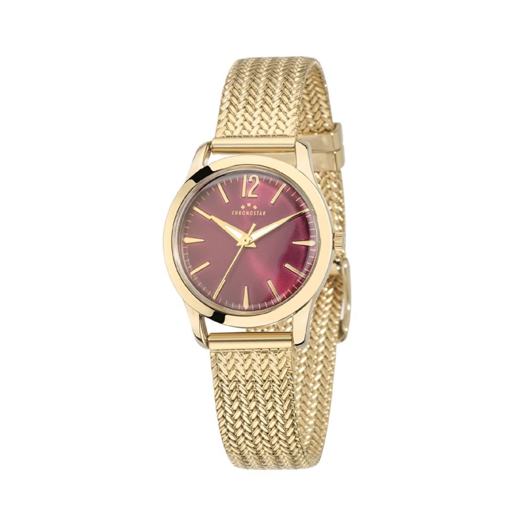 Chronostar Charles – Orologio Donna Oro con Quadrante Rosso (R3753256501) - 1